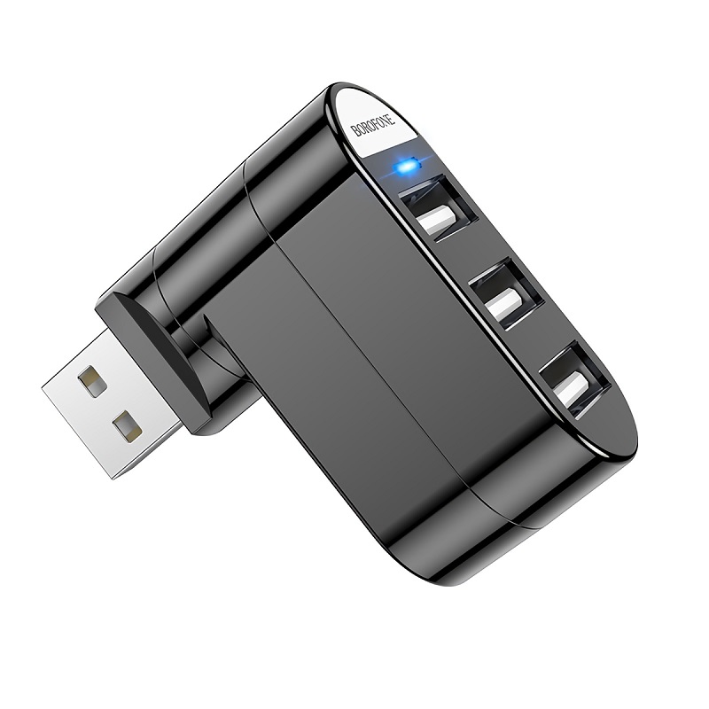 Adaptor Hoco HB1 USB to 3*USB  [Black]