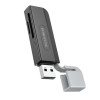 Adaptor Borofone DH9 Wisdom 2-in-1 USB 2.0 card reader [Black Grey]