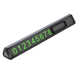 Placa auto cu numar de telefon Borofone FC3 Ronny can hidden parking sign [Black]