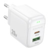 Incarcator de retea Borofone BAS44A charger (PD20W+QC3.0) [White]