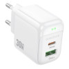 Incarcator de retea Borofone BAS45A charger (PD30W+QC3.0) [White]