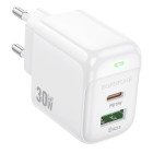 Зарядное устройство Borofone BAS45A charger (PD30W+QC3.0) [White]