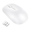 Mouse pentru laptop BG14 Planet 2.4G business wireless mouse [White]