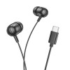 Casti Borofone BM77 Type-C Delicious universal digital earphones with microphon [Black]