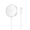 Incarcator wireless Borofone BQ32 Original series magnetic wireless fast charger [White]