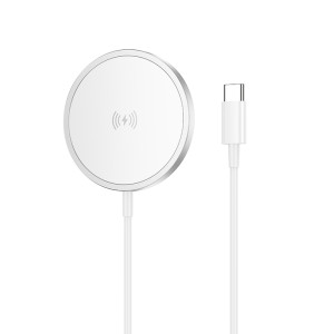 Incarcator wireless Borofone BQ32 Original series magnetic wireless fast charger [White]