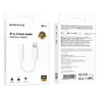 Адаптер Borofone BV21Genuine iP to 3.5 digital audio converter [White]