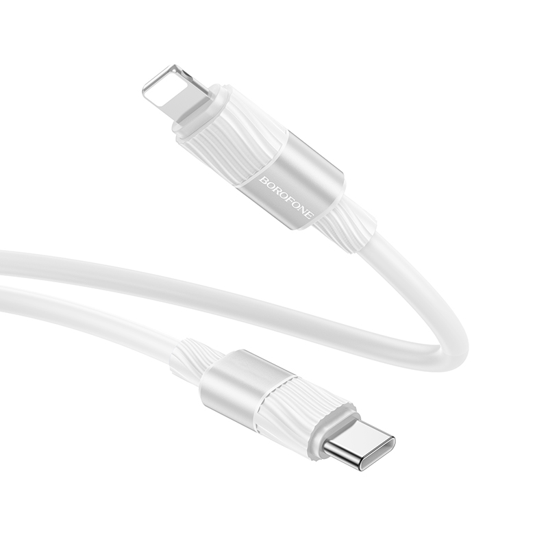 Cablu Borofone BX106 Charge PD charging data cable iP [White]