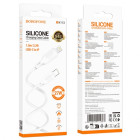 Cablu Borofone BX113 PD Lenny silicone charging data cable IP (L=1M) [White]