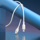 Cablu Borofone BX113 PD Lenny silicone charging data cable IP (L=1M) [White]
