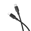 Cablu Borofone Borofone BX113 PD Lenny silicone charging data cable IP (L=3M) [Black]
