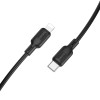 Cablu Borofone Borofone BX113 PD Lenny silicone charging data cable IP (L=3M) [Black]