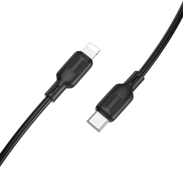 Cablu Borofone Borofone BX113 PD Lenny silicone charging data cable IP (L=3M) [Black]