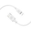 Cablu Borofone Borofone BX113 Lenny silicone charging data cable IP (L=1M) [White]