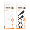 Cablu Borofone Borofone BX113 Lenny silicone charging data cable IP (L=1M) [White]