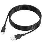 Cablu Borofone BX113 Lenny silicone charging data cable Type-C (L=3M) [Black]