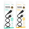 Cablu Borofone BX113 Lenny silicone charging data cable Type-C (L=2M) [Black]