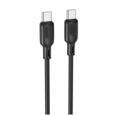 Cablu Borofone BX113 Lenny 60W silicone charging data cable Type-C to Type-C (L=2M) [Black]