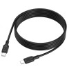 Cablu Borofone BX113 Lenny 60W silicone charging data cable Type-C to Type-C (L=3M) [Black]