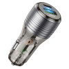 Incarcator auto Borofone BZ30 Absolute PD30W+QC3.0 car charger (1C1A) [Transparent-Black]