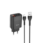 Incarcator de retea Hoco C86A Illustrious + Cablu Micro USB (2.4A) [Black]