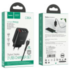 Incarcator de retea Hoco C86A Illustrious + Cablu Micro USB (2.4A) [Black]