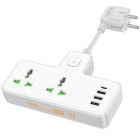 Prelungitor Hoco AC11A Voyage 2-position expansion socket(1C3A)(EU) [White]