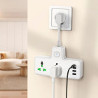 Prelungitor Hoco AC11A Voyage 2-position expansion socket(1C3A)(EU) [White]