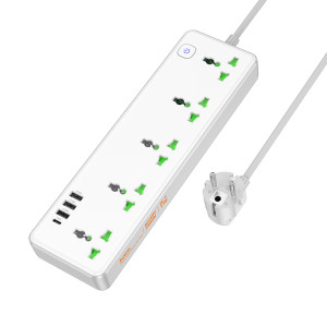 Prelungitor Hoco AC13A Talento 5-position socket(1C3A) [White]
