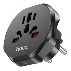 Сетевой Адаптер Hoco AC6 (EU) [Black]