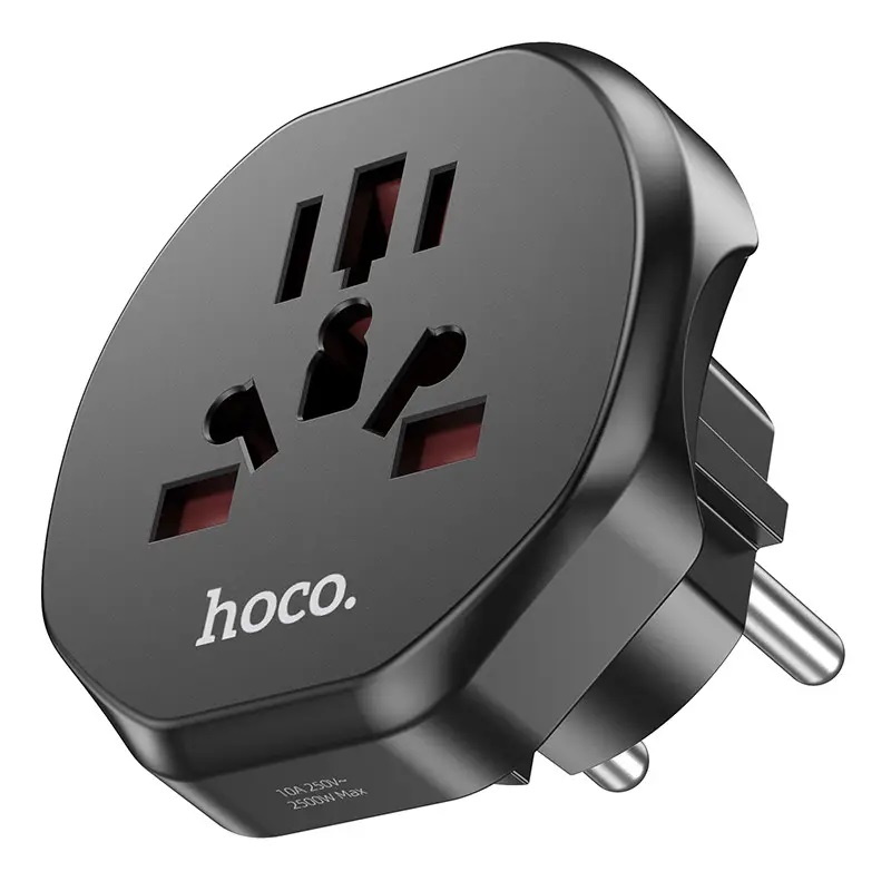 Сетевой Адаптер Hoco AC6 (EU) [Black]