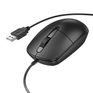 Mouse Borofone BG17 Morning business wired mouse [Black]