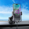 Suport Auto Borofone BH203 Blue Charm (Wireless fast Charging) [Black]