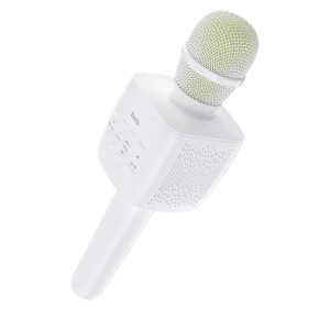 Microfon wireless Hoco BK5 Cantando karaoke microphone [White]