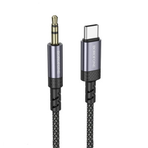 Cablu Borofone BL24 Graceful digital audio conversion cable Type-C [Metal Grey]