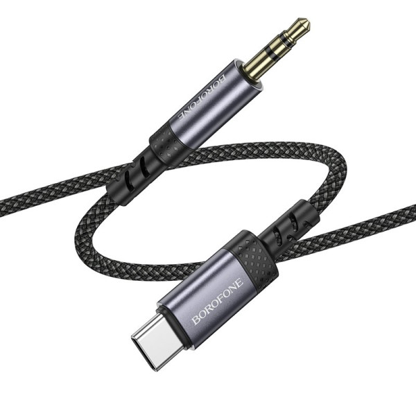 Cablu Borofone BL24 Graceful digital audio conversion cable Type-C [Metal Grey]