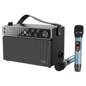 Boxa Portabila Hoco BS50 Chanter + 2 Microfoane [Black]