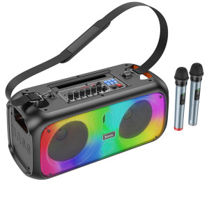 Boxa Portabila Hoco BS54 Party + 2 Microfoane [Black]