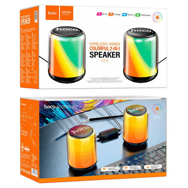 Boxe Hoco BS56 Colorful 2in1 BT [Black]