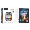 Boxa Portabila BS58 Crystal colorful luminous BT speaker [Magic Black Night]