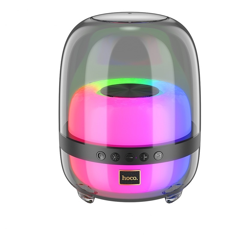 Boxa Portabila BS58 Crystal colorful luminous BT speaker [Magic Black Night]