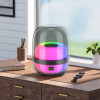 Boxa Portabila BS58 Crystal colorful luminous BT speaker [Magic Black Night]