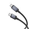 Cablu Hoco X118 Generous 60W charging data cable with display C to C [Black]