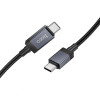 Cablu Hoco X118 Generous 60W charging data cable with display C to C [Black]