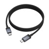 Cablu Hoco X118 Generous 60W charging data cable with display C to C [Black]