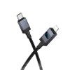 Кабель Hoco X118 Generous PD27W charging data cable with display iP [Black]