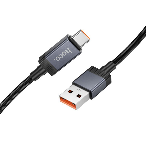 Cablu Hoco X118 Generous 5A charging data cable with display Type-C [Black]