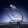 Cablu Hoco X118 Generous 5A charging data cable with display Type-C [Black]