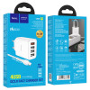 Incarcator de retea Hoco C102A Fuerza QC3.0 + Cablu Type-C [White]