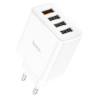 Incarcator de retea Hoco C102A Fuerza 4 Port (QC3.0) [White]